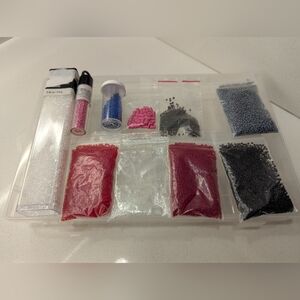 Beading Supplies & bead Sorting Case 10 Assorted Colours